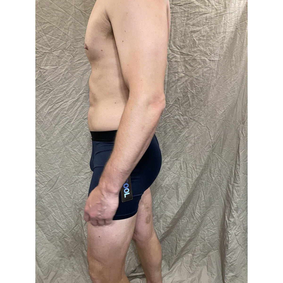 men's 32 degree cool navy compression boxer brief Small