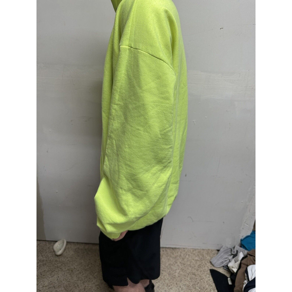 Men’s Neon Yellow Monterey California XXL Hoodie Pullover