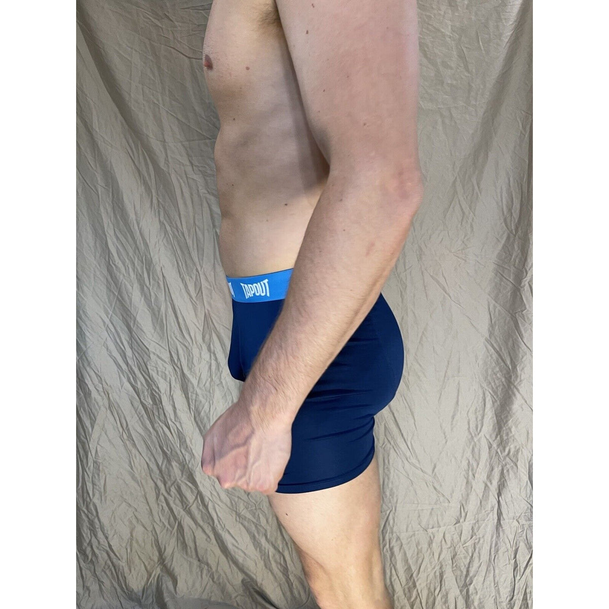 men's tapout dark blue compression shorts with spandex Medium