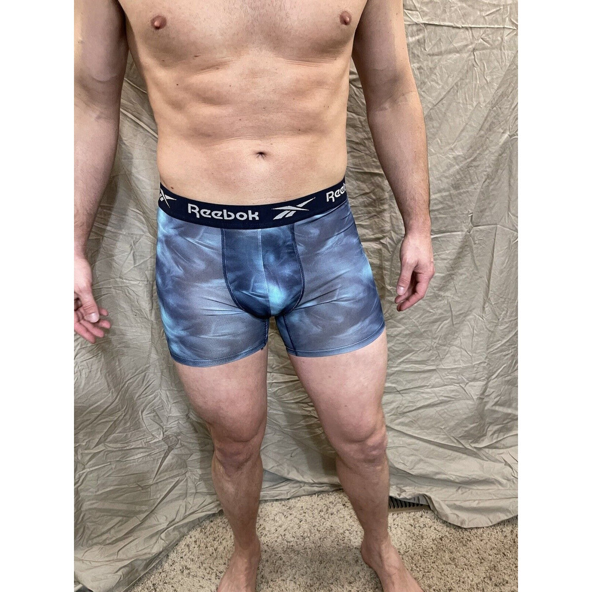 men's reebok small multicolor compression shorts