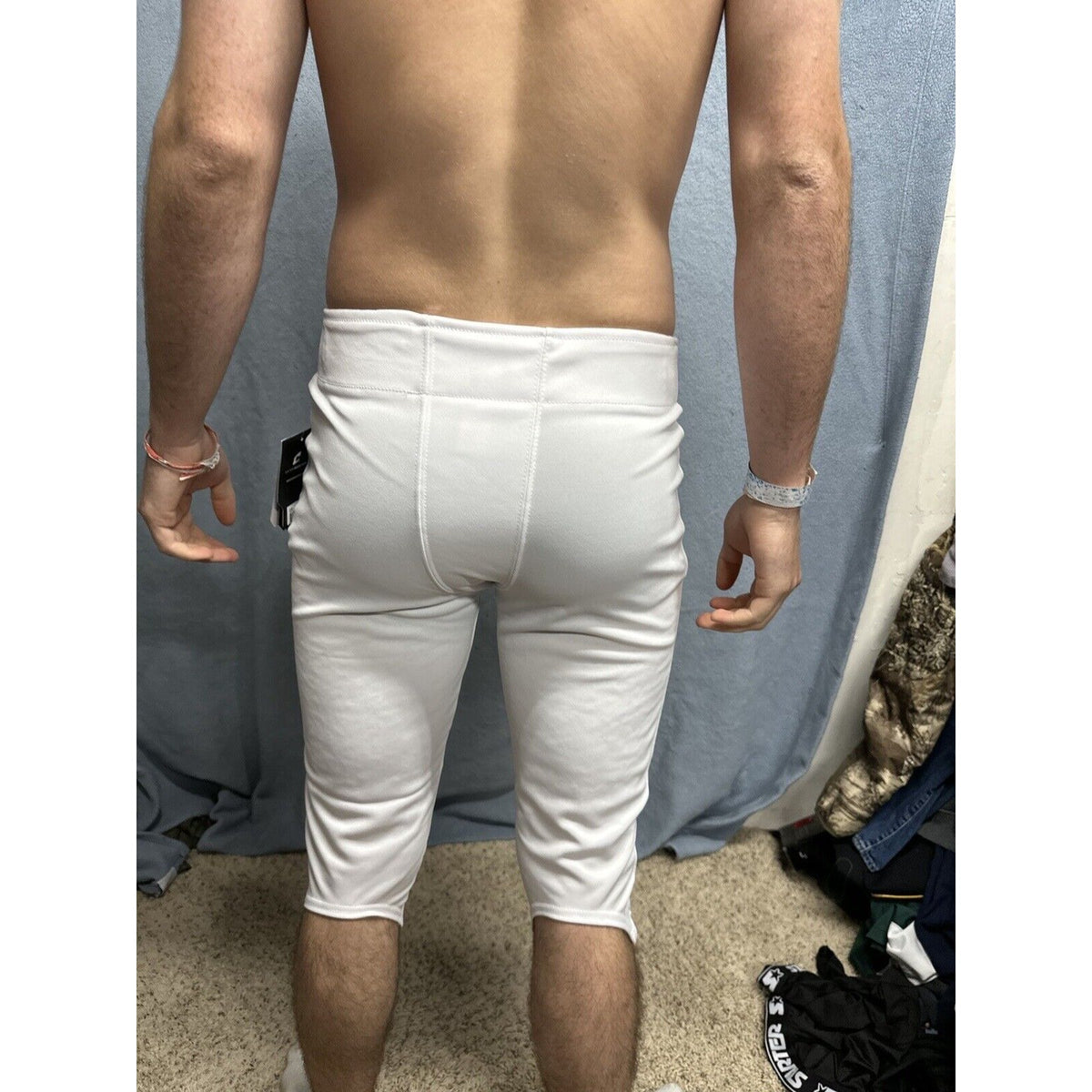 Champro Touchback Non-Integrated (No Pads) Football Pants Adult Medium White