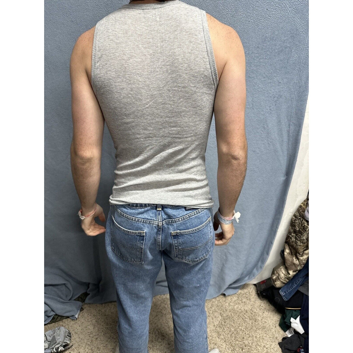 Men’s Gray Spyder Medium Gray Muscle Shirt Tank