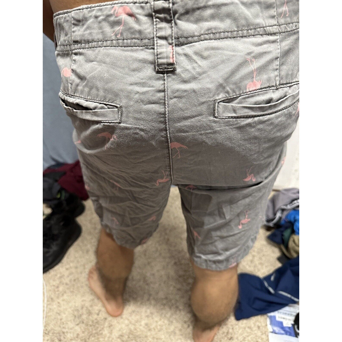 Men’s Gray Flamingo Aeropostale Shorts Size 32