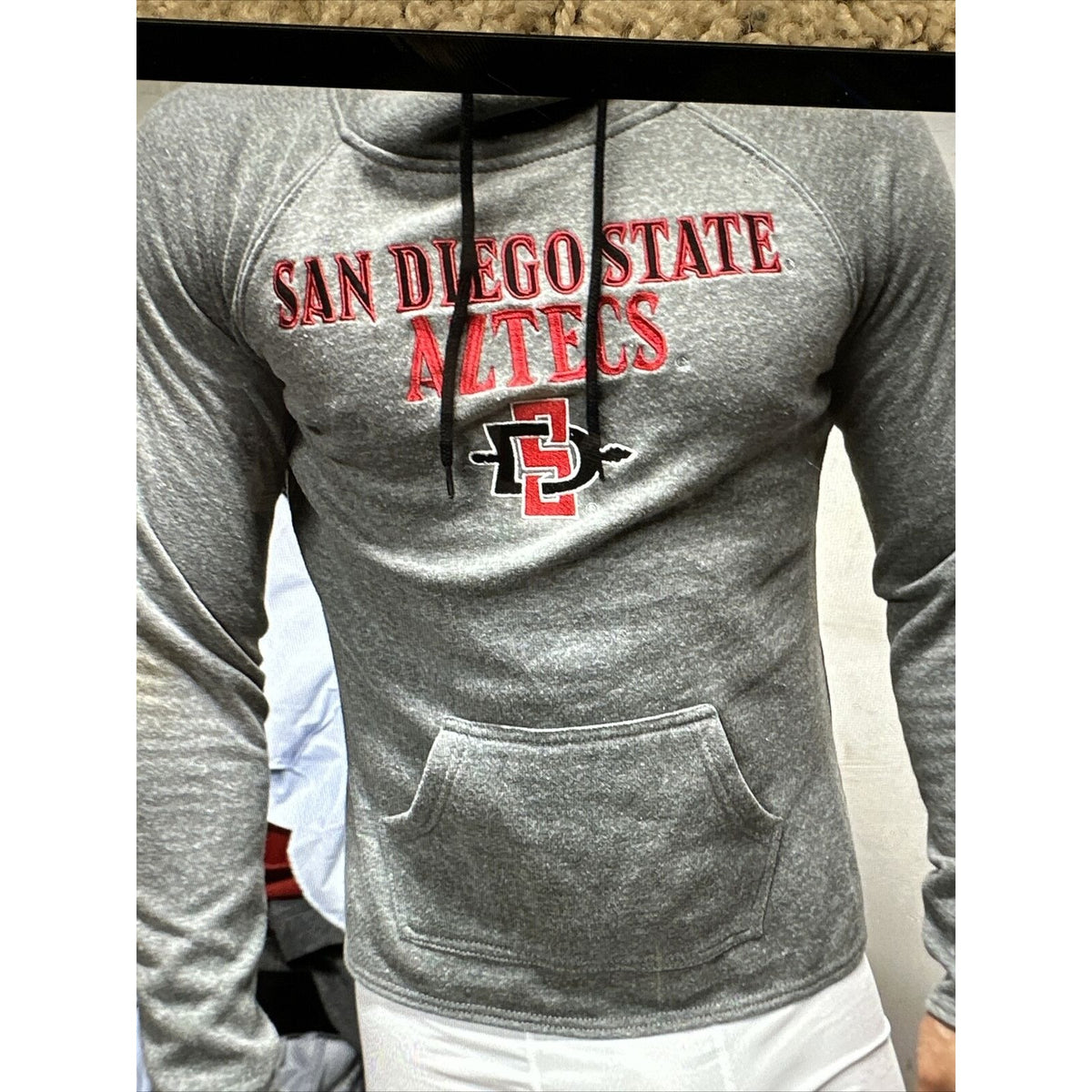 Men’s Small Colosseum Gray San Diego State Aztecs Large Neck Style