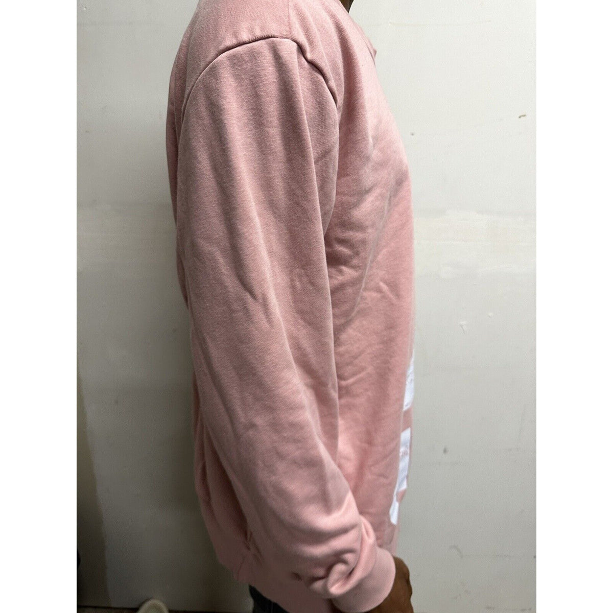 Men’s Pink Adidas Large Pullover Sweatshirt Long Sleeve