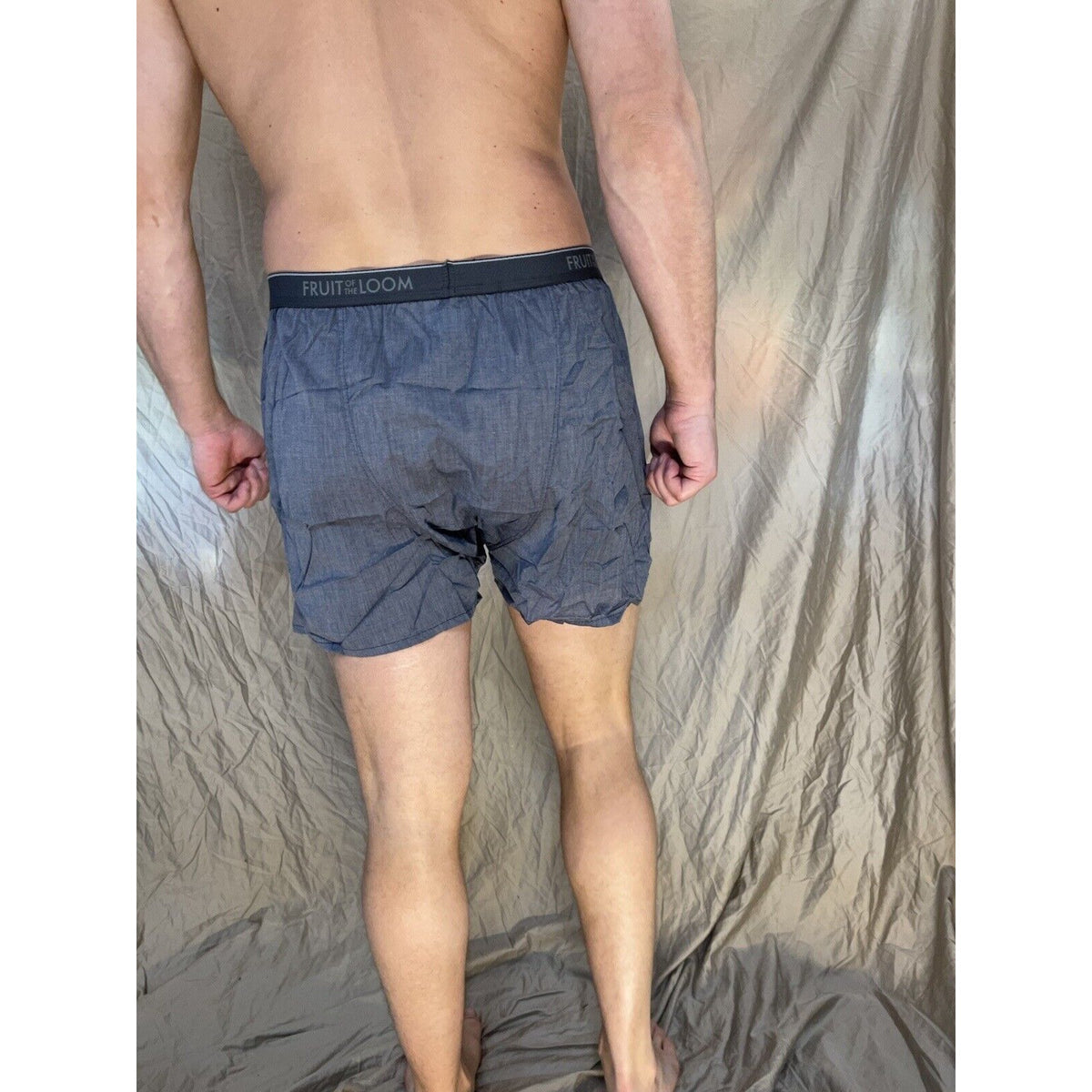 men's fruit of the loom Steel blue boxer shorts Size Small