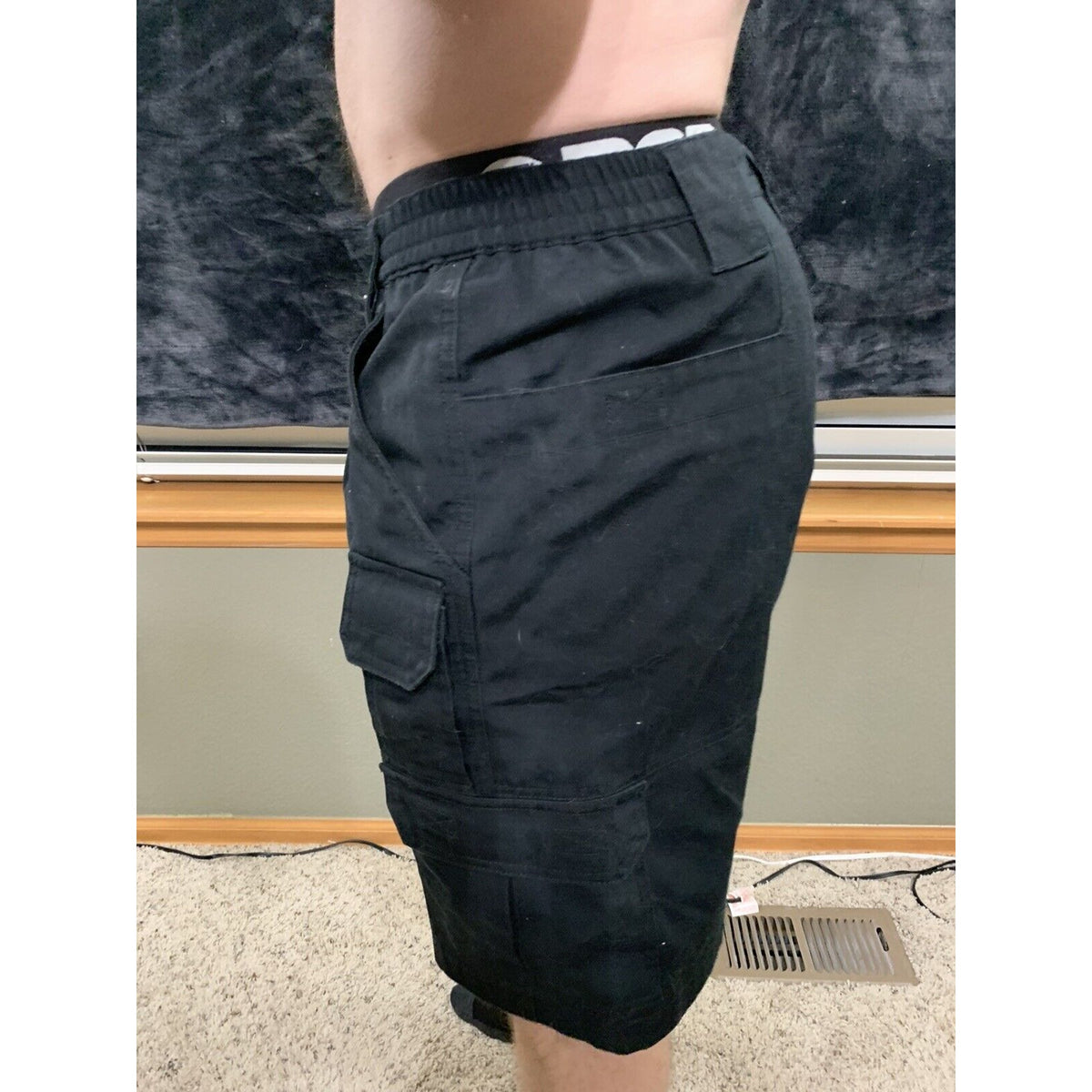 PROPPER Tactical Public Safety Mens Black Cargo Shorts Waist 34”