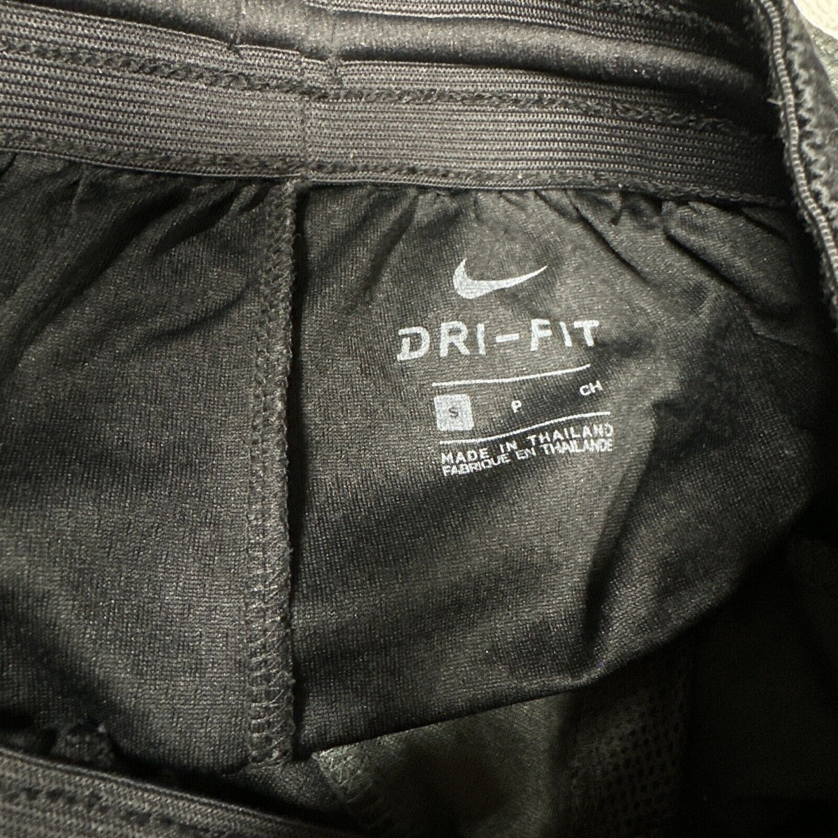 Men’s Nike Black Gray White Small Dri Fit Shorts With Pockets