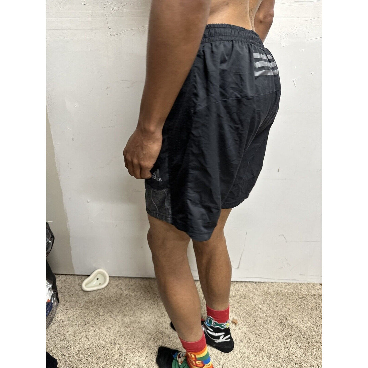 Men’s Black Adidas Supernova Athletic Shorts Fits Like Medium