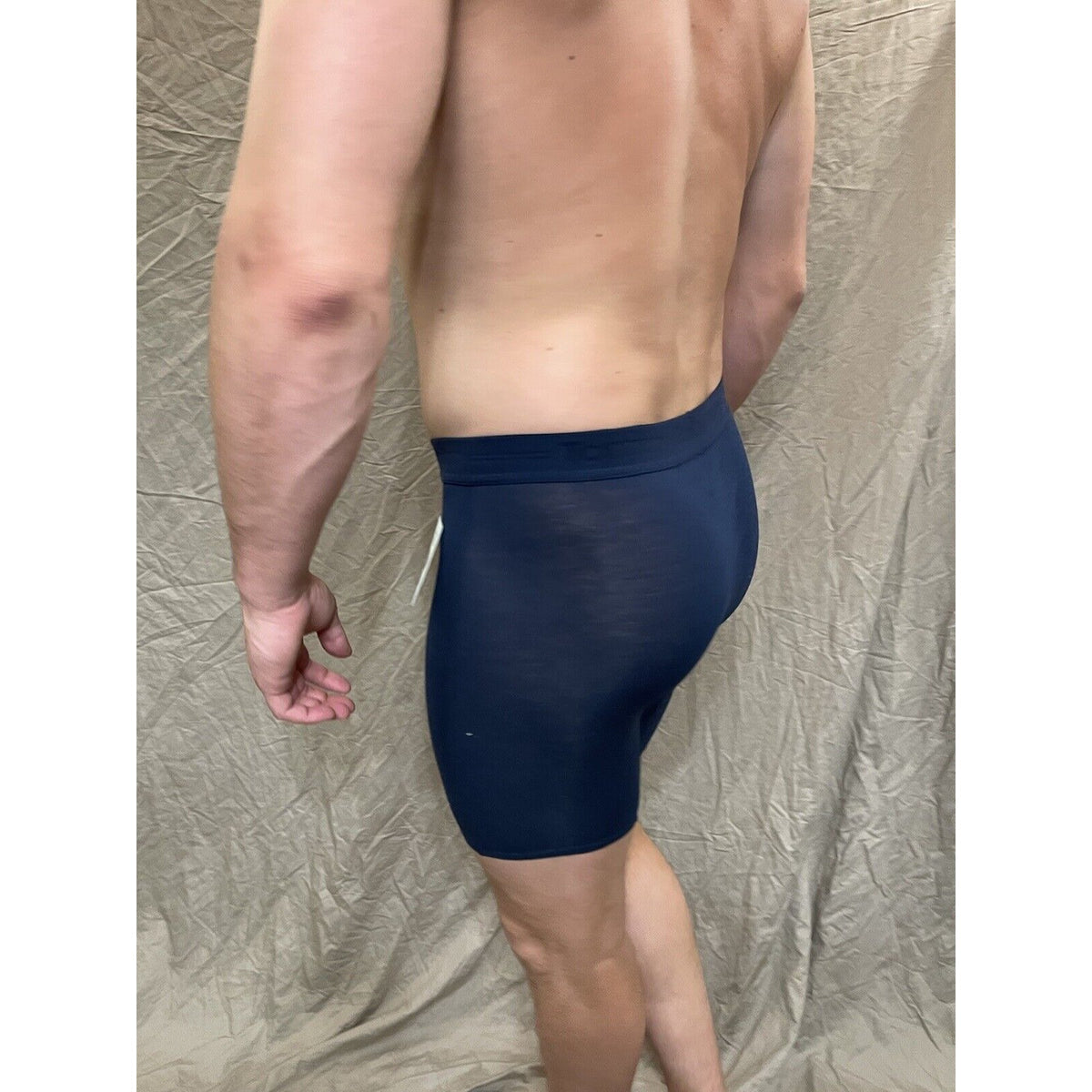 men's Dress Blue tommy john cotton basics boxer brief Large
