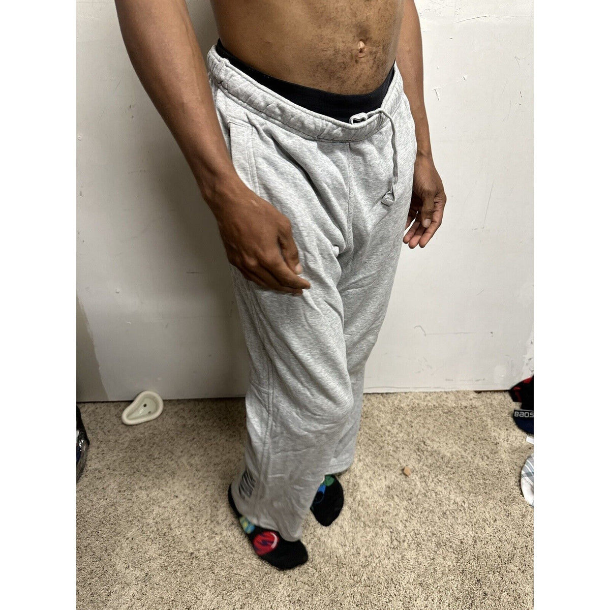 Men’s Medium Gray Puma Sweat Pants With Pockets