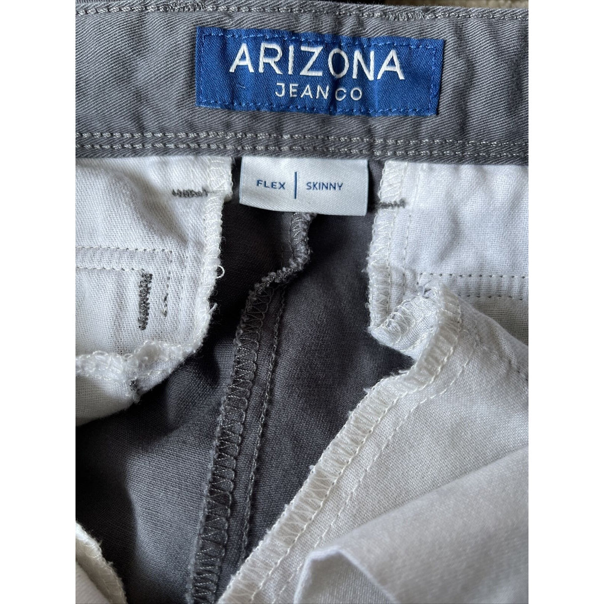 Men’s Arizona Jeans Co Gray Pants Flex Skinny 31x32