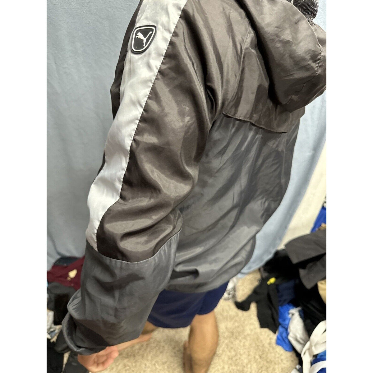 Men’s Small Puma Gray Full Zip Hoodie Small