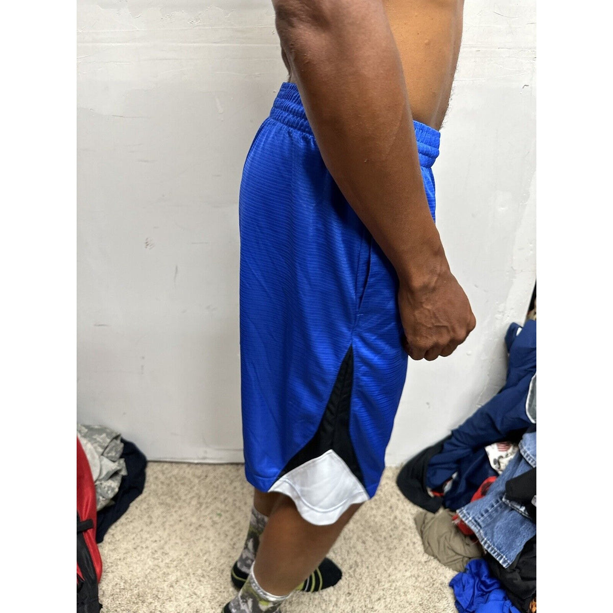 Men’s Blue Nike Basketball Medium Shorts With Pockets