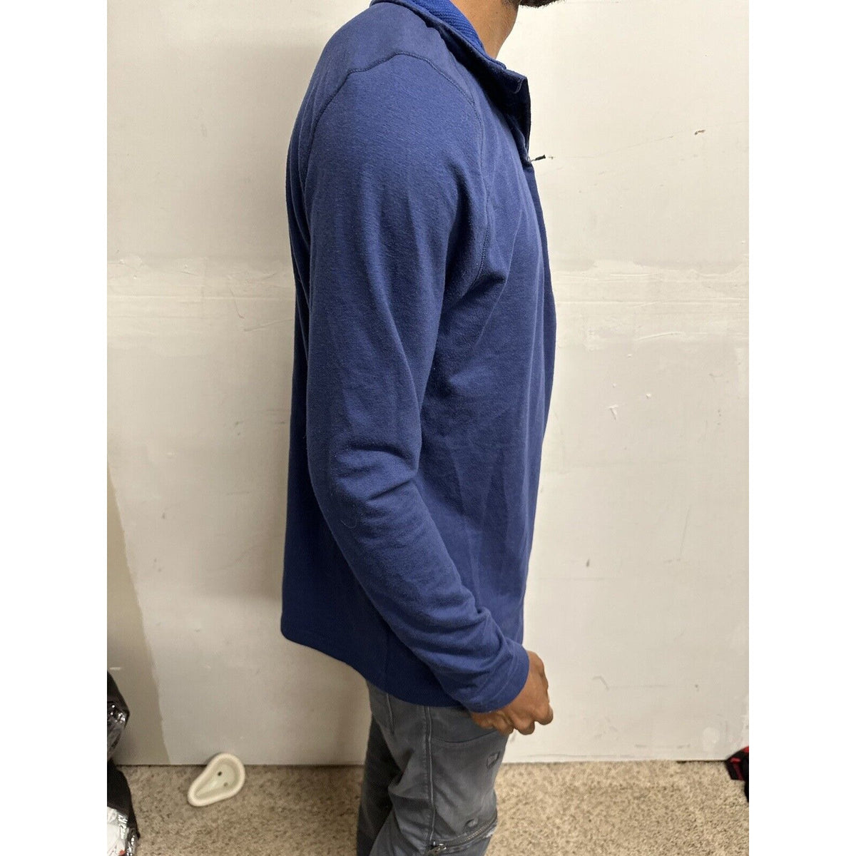 Men’s Swiss Tech Blue Medium 1/4 Zip Pullover Jacket