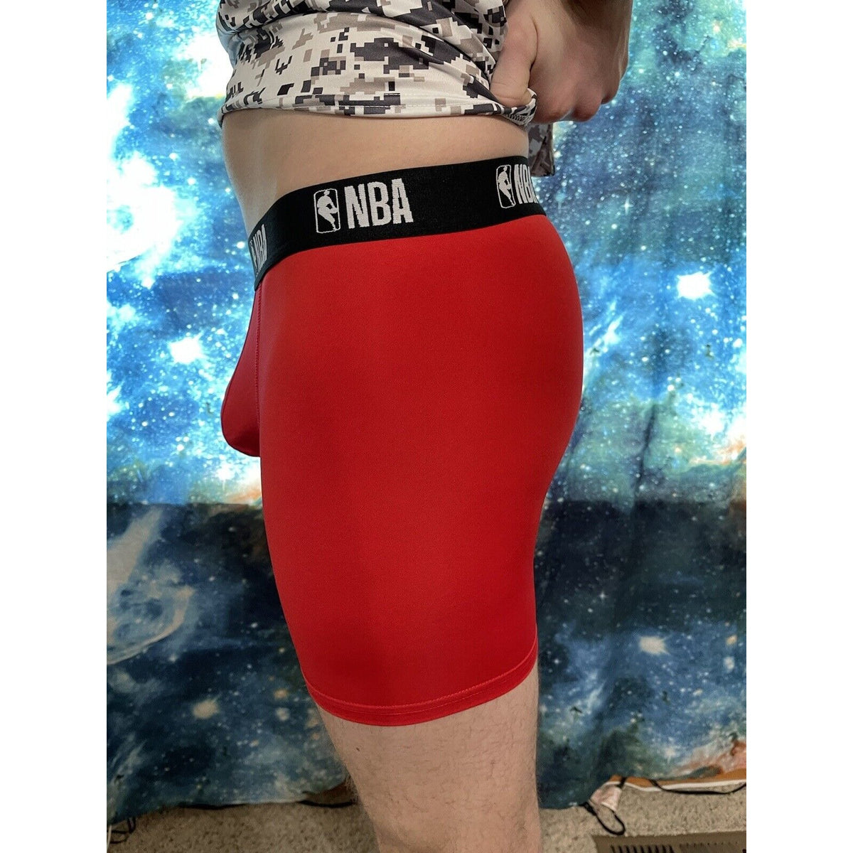 Men's NBA XL Red Compression Shorts