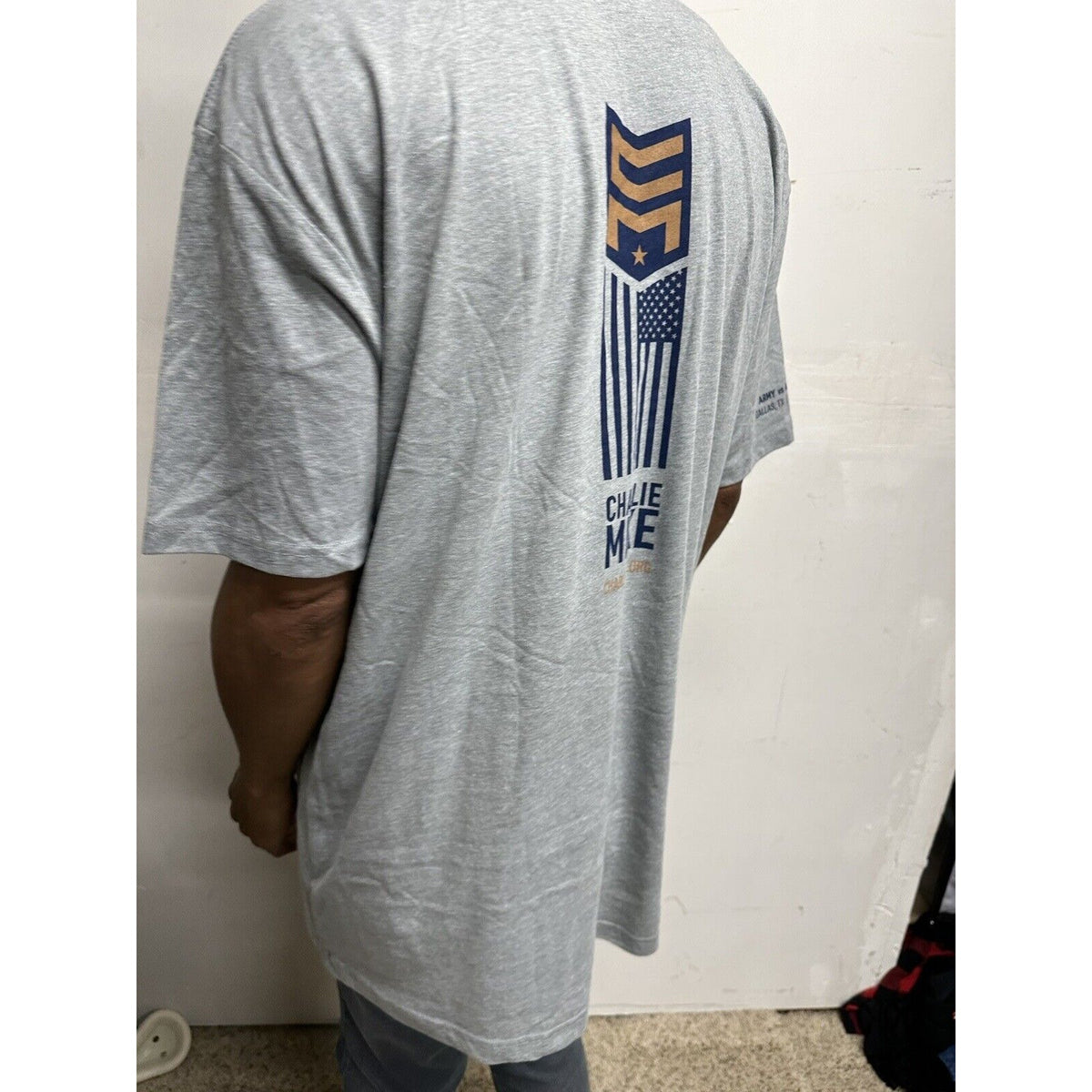 Men’s Gray Next Level XXL Charlie Mike Air Force Tshirt