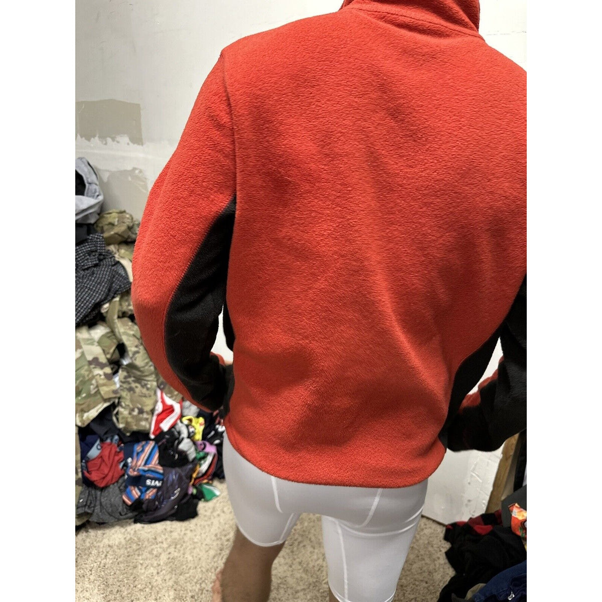 Men’s Red Small 1/4 Zip Gap Pullover Jacket