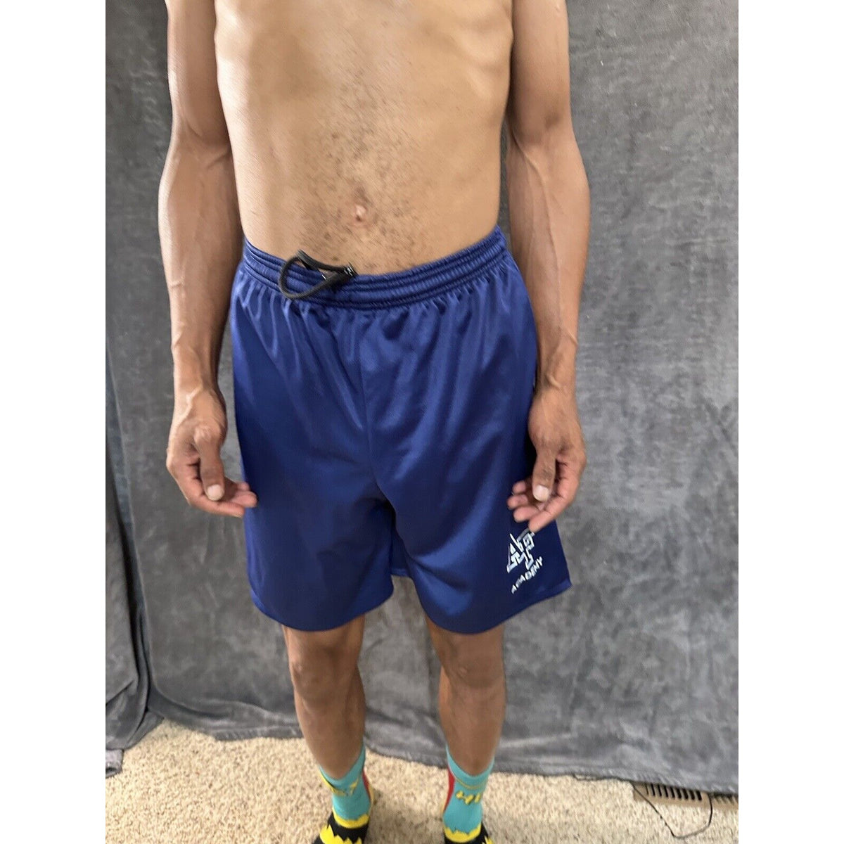 Men’s Cadet Air  Force Academy PT Blue Workout Athletic Shorts Medium