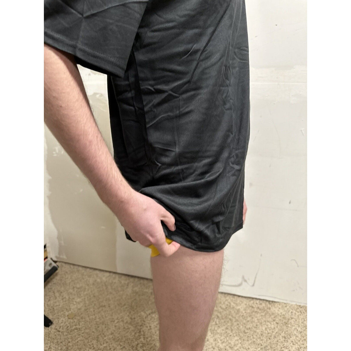 men’s black TKO large 100% poly