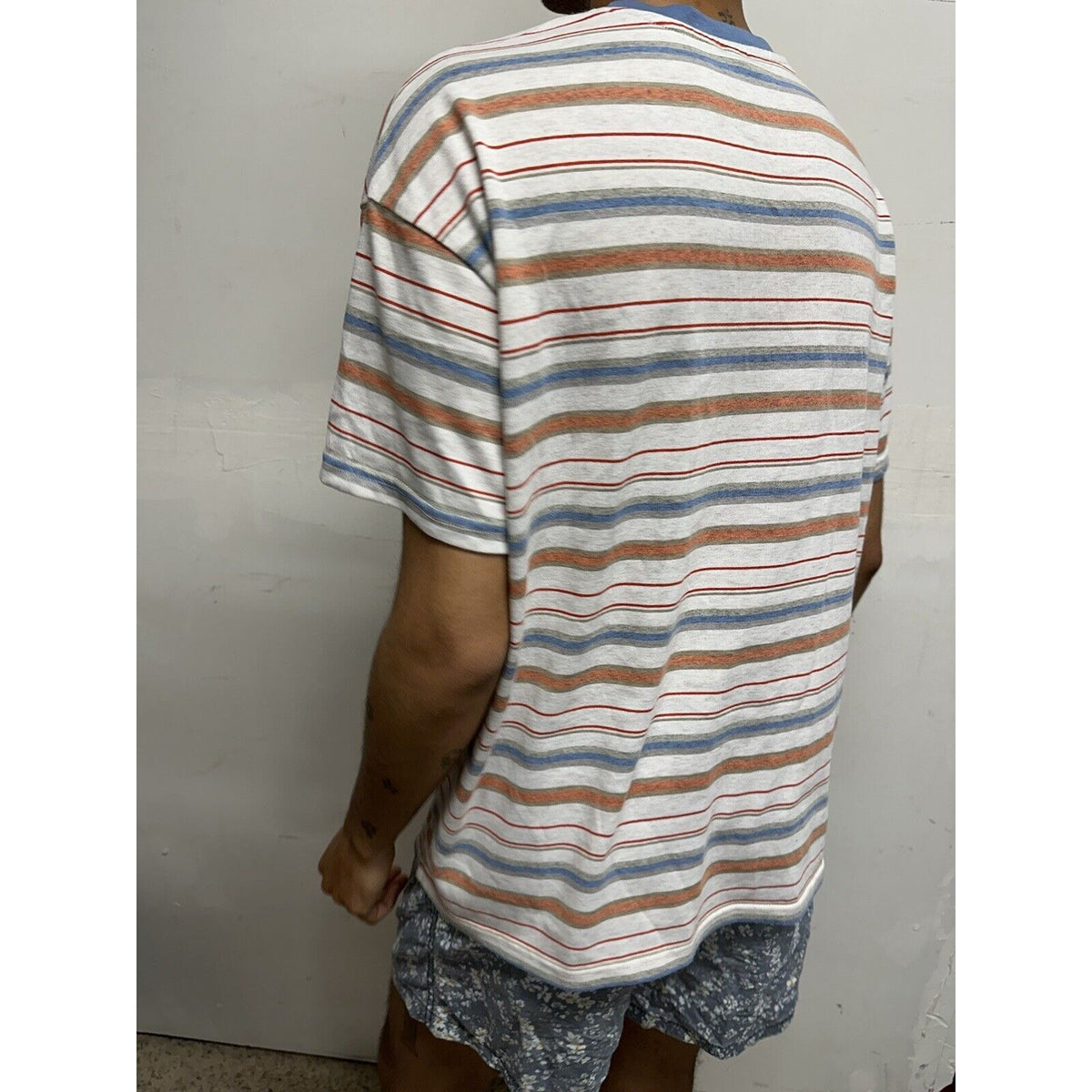 Men’s Dazy Striped Large Tshirt Multicolor
