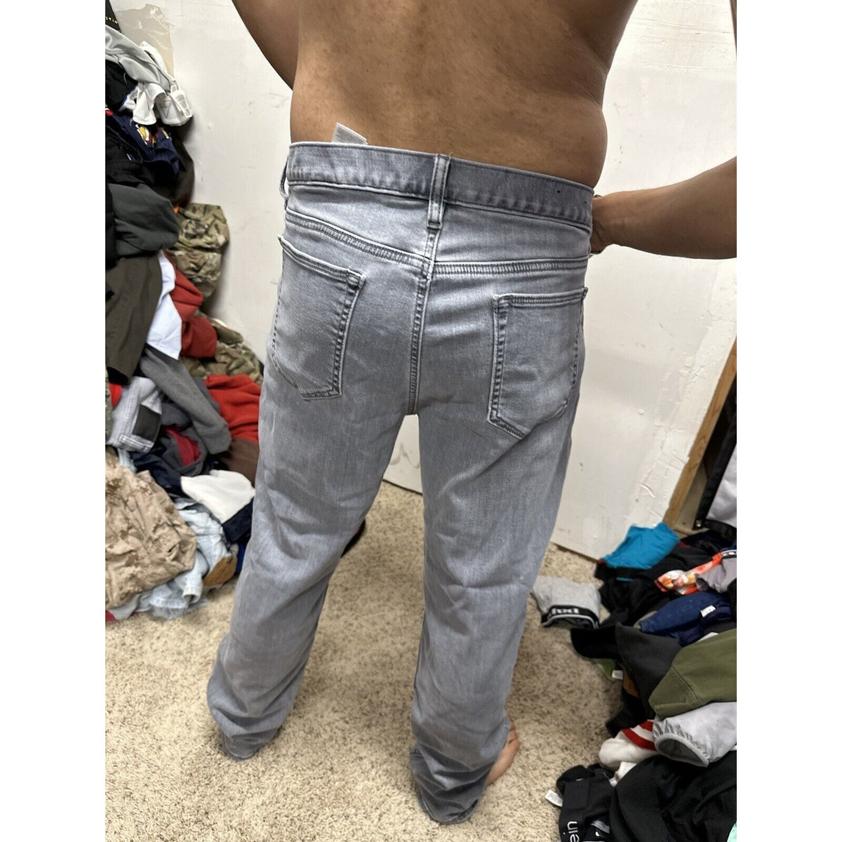 Men’s Banana Republic Gray Pants Traveler 36 X 30
