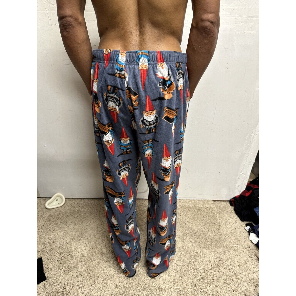 Men’s Large Gnome Wheelbarrow Lounge Pants Sleepwear