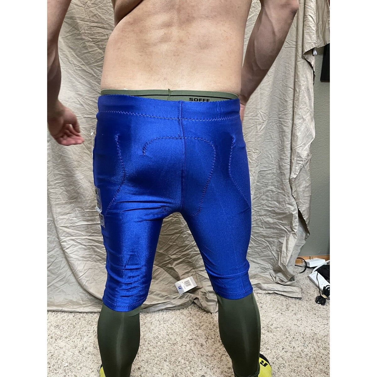 Men's Royal Blue Russell Athletic Football Pants Large