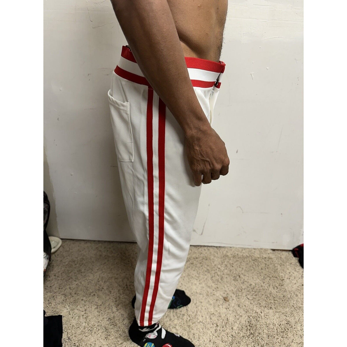 Men’s Pride XL Baseball Pants White And Red