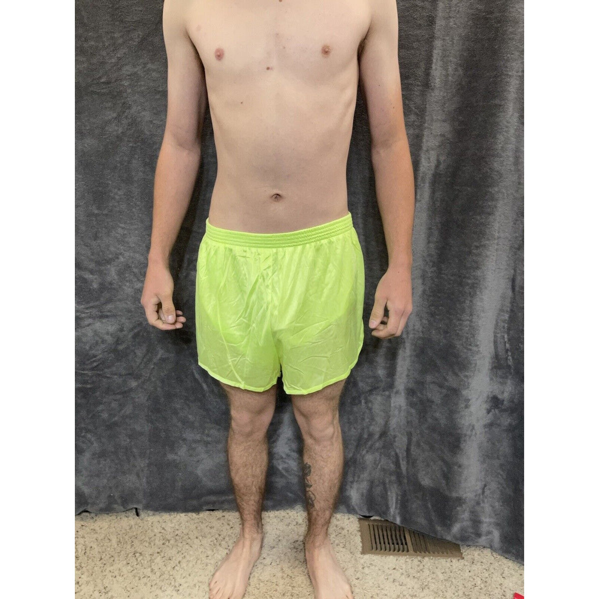 men's soffe ranger panties athletic shorts Sharp Lime / Neon Yellow XL