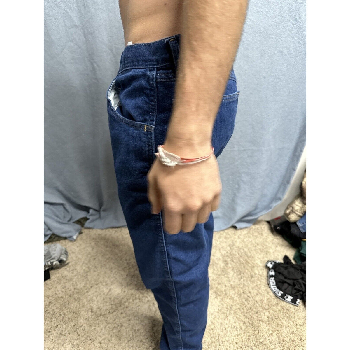 Men’s Wrangler Regular Fit 34 X 32 Blue Jeans