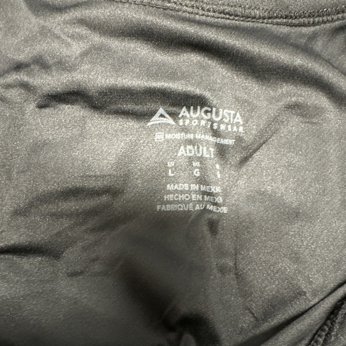 Men’s Augusta Sportswear Black Large Eagles Baseball Jersey