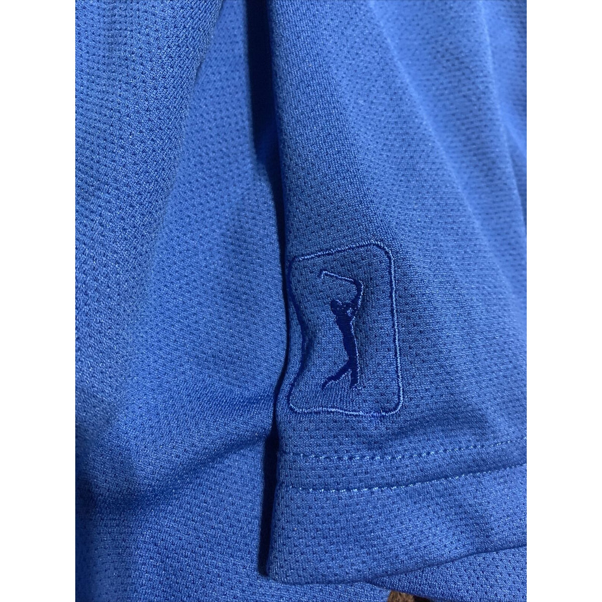 PGA Tour Airflux Men's Royal Blue Polyester Golf Polo Shirt MEDIUM