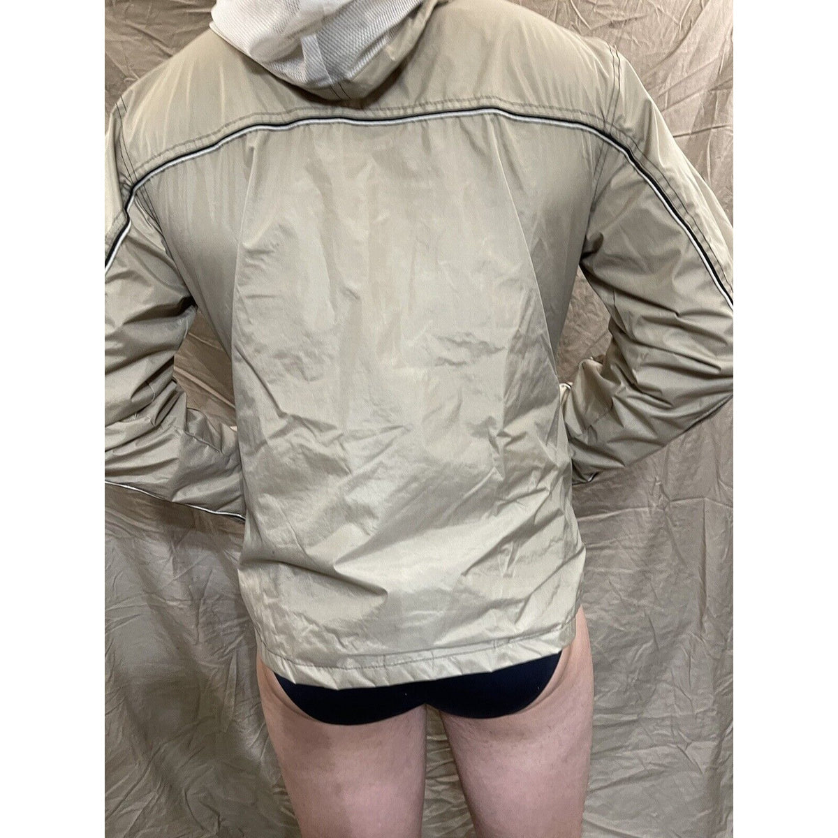 Men's PCI XL Pikes Peak Colorado full zip tan windbreaker