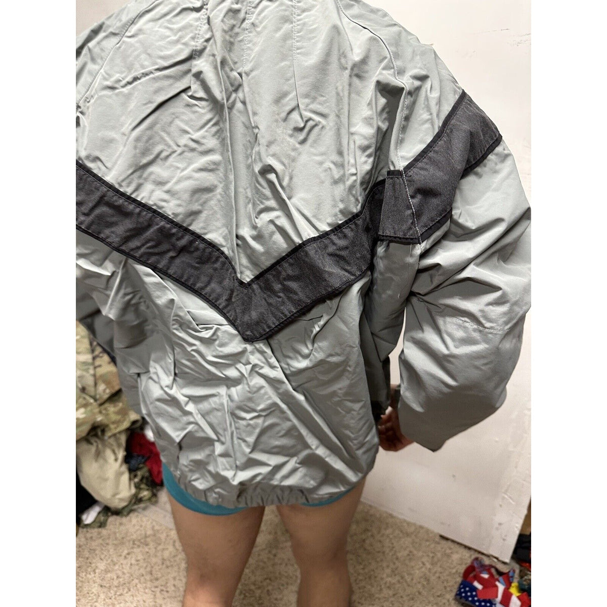 Men’s Army Pt Gray Jacket Small Long Uniform Top
