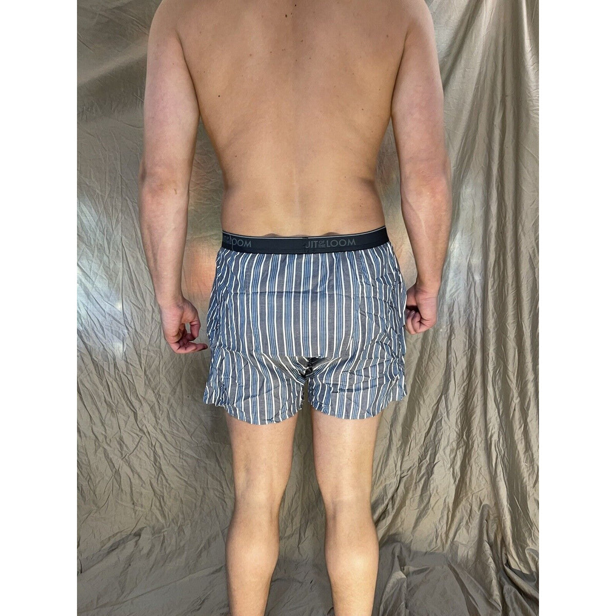 men's fruit of the loom Striped blue boxer shorts Size Small