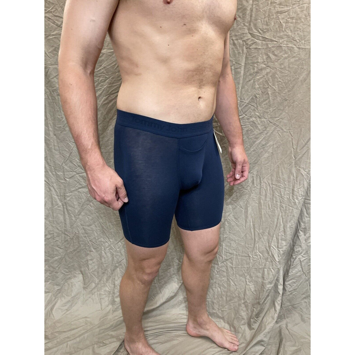men's Dress Blue tommy john cotton basics boxer brief Medium