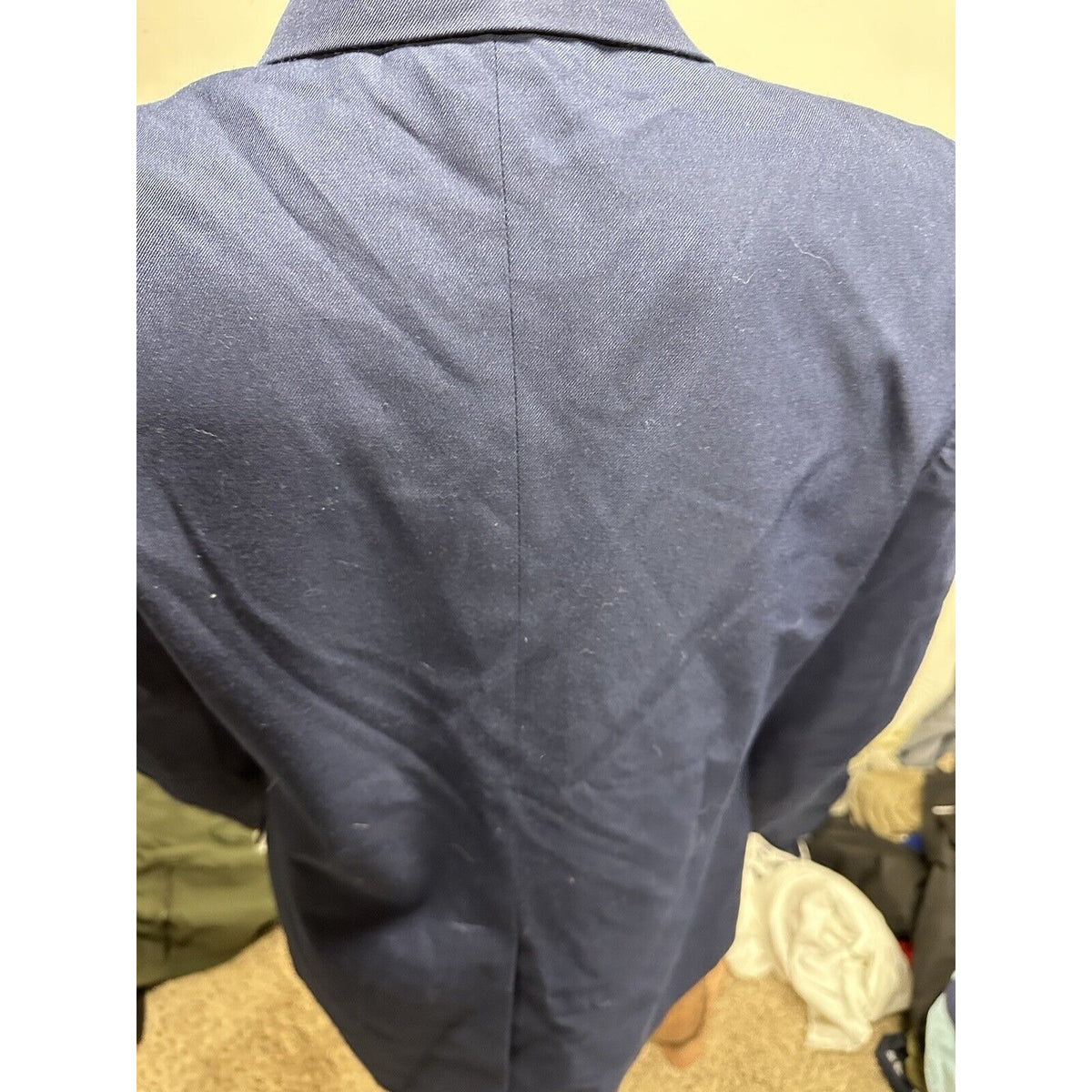 Men’s USAF Air Force Service Dress Coat Jacket Uniform 40R With Sewn Rank