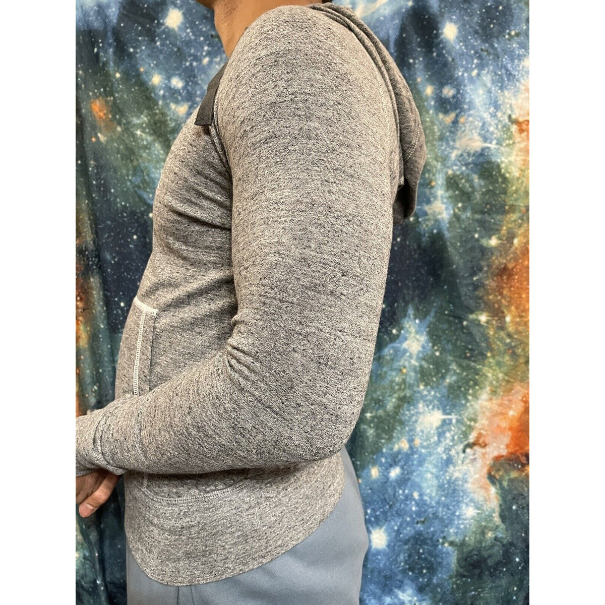 Men’s Nike Medium Full Zip Gray Stanford Hoodie