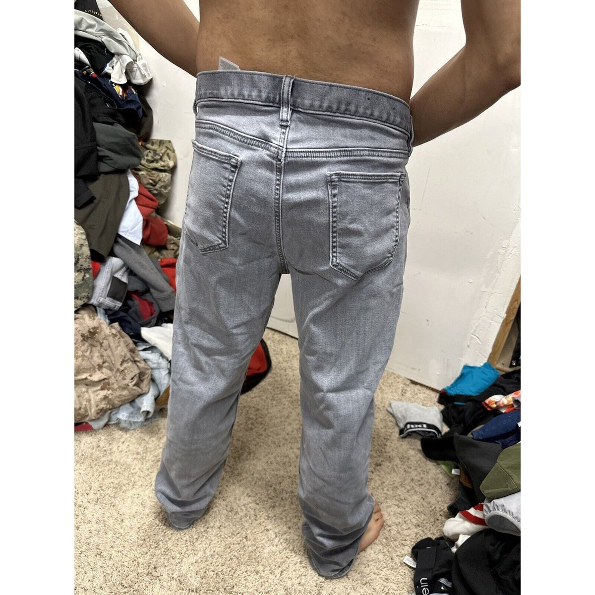 Men’s Banana Republic Gray Pants Traveler 36 X 30