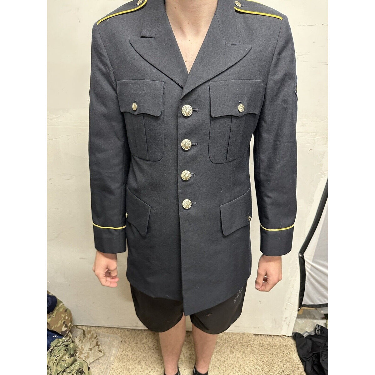 Army Service Coat Men’s 38 RC Specialist Rank poly/wool defense logistics