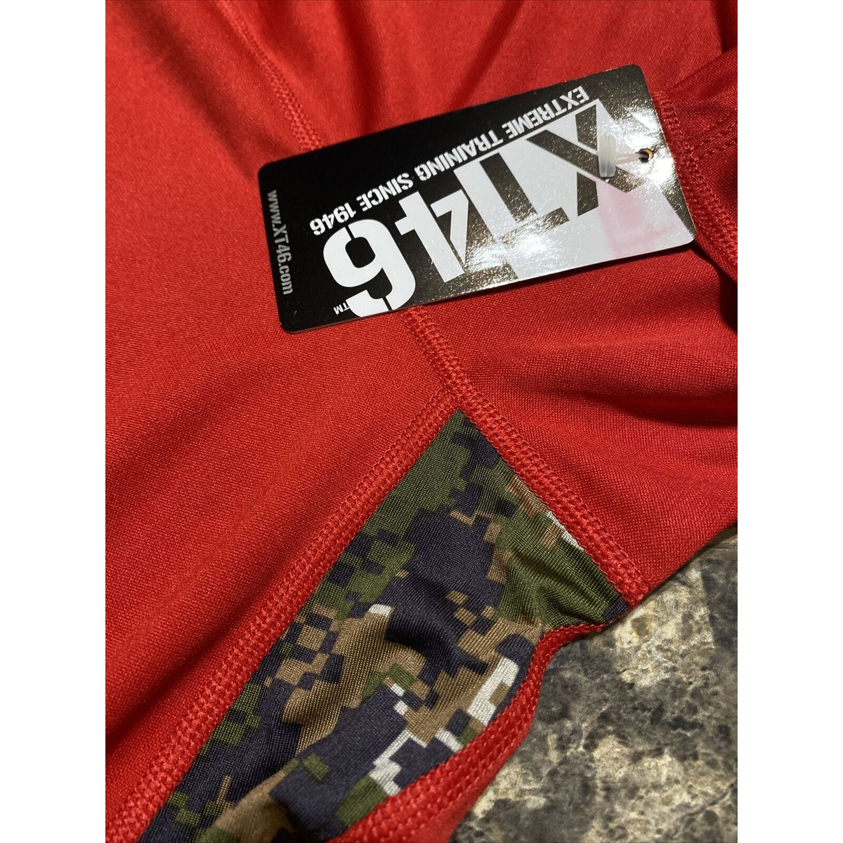 Soffe Extreme Training XT46 Men’s Medium Red Camo  Military Polyester Shirt NWT