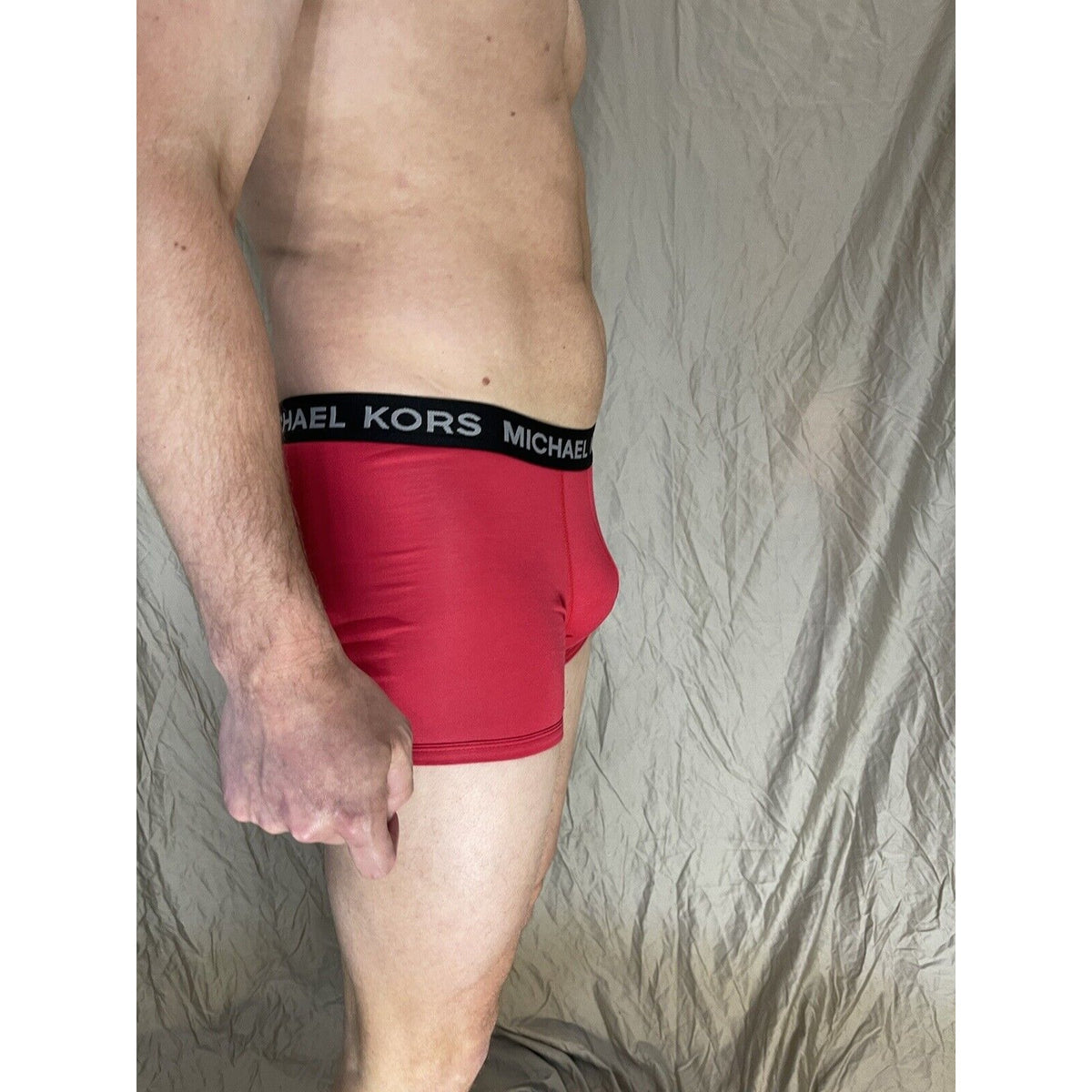 men's michael kors stretch factor pride boxer briefs red small