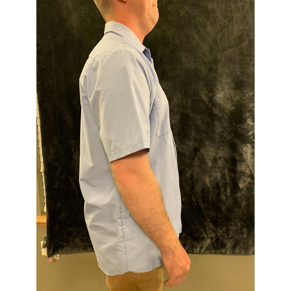 Red Kap Men’s Blue Short Sleeve Work Shirt Size Large