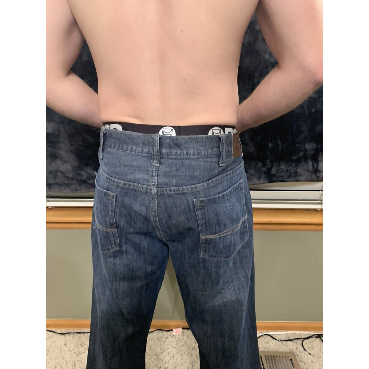 PERRY ELLIS  Premium Denim Mens Blue Jeans Size 40x30