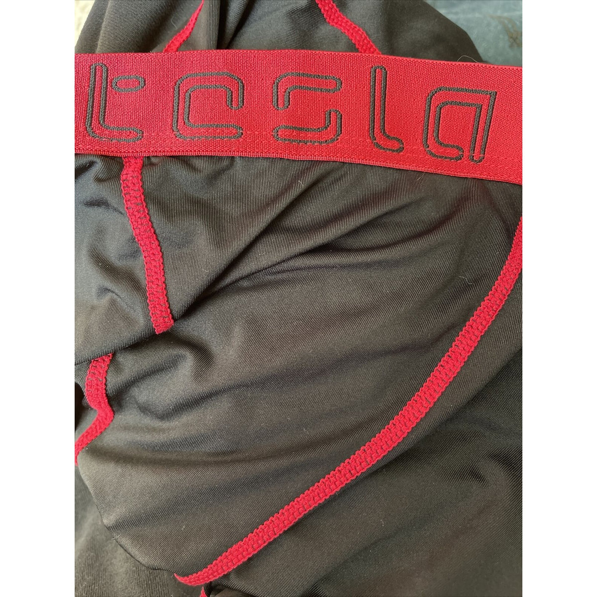 Tesla Thermal Baselayer Compression Pants - Large - Black/Red