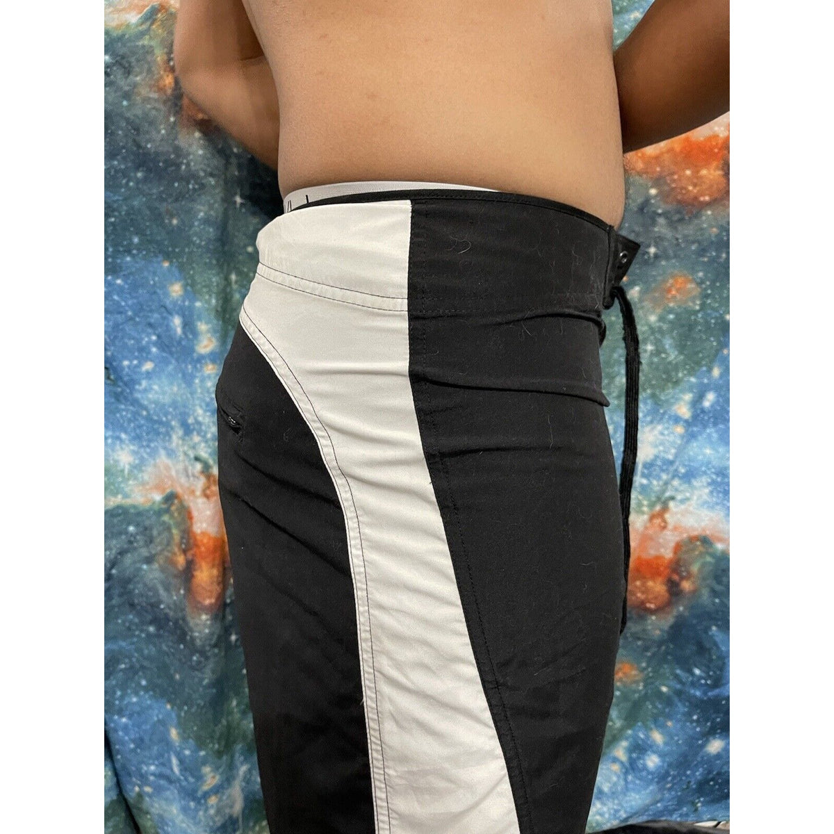 Men’s Rodeo C&A XXL Black and White Board Shorts