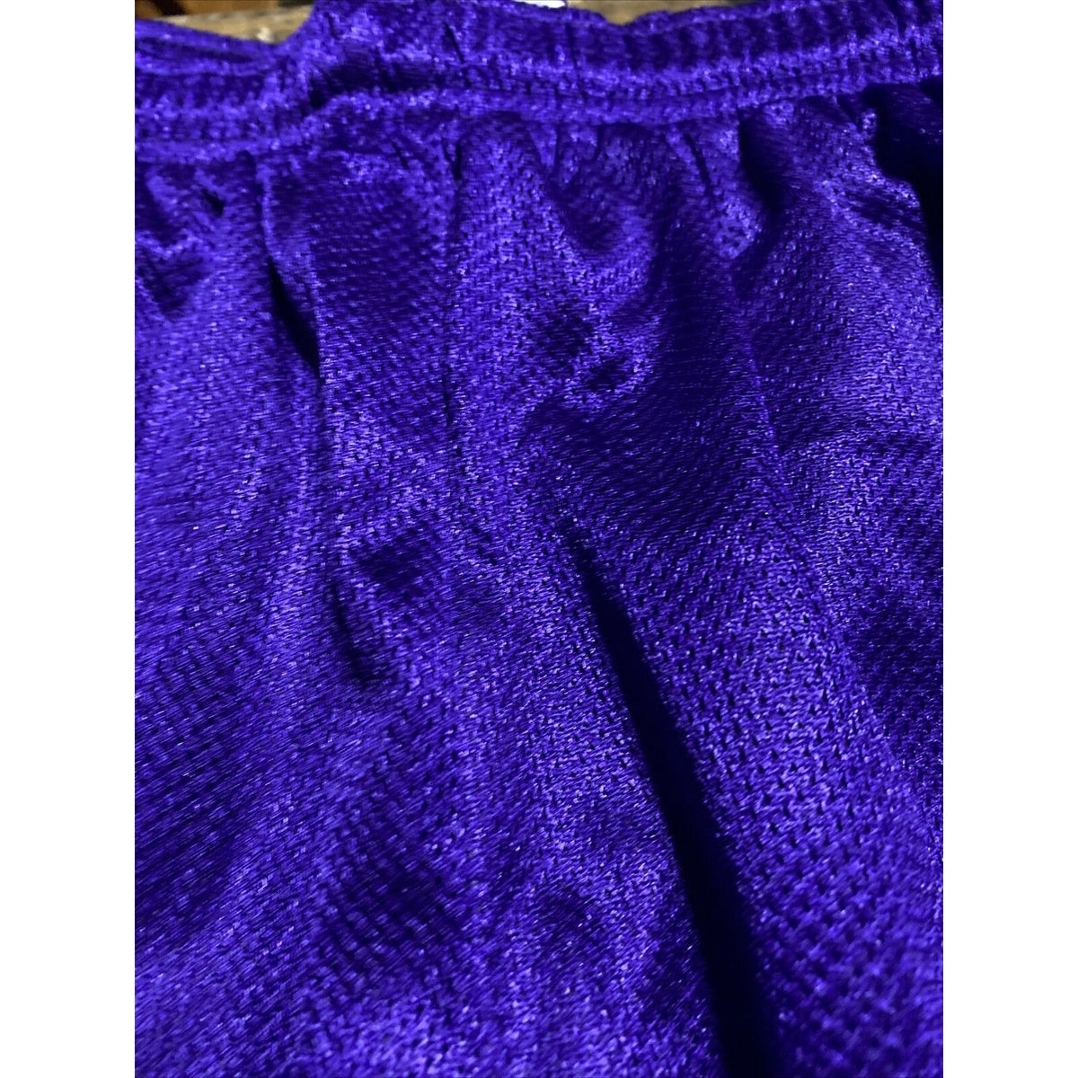 Soffe Men’s Large Purple Basketball Training Polyester Mesh Shorts