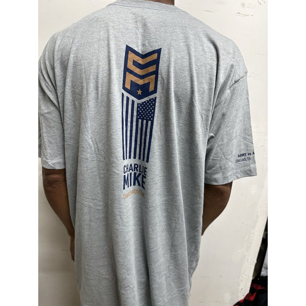 Men’s Gray Next Level XXL Charlie Mike Air Force Tshirt