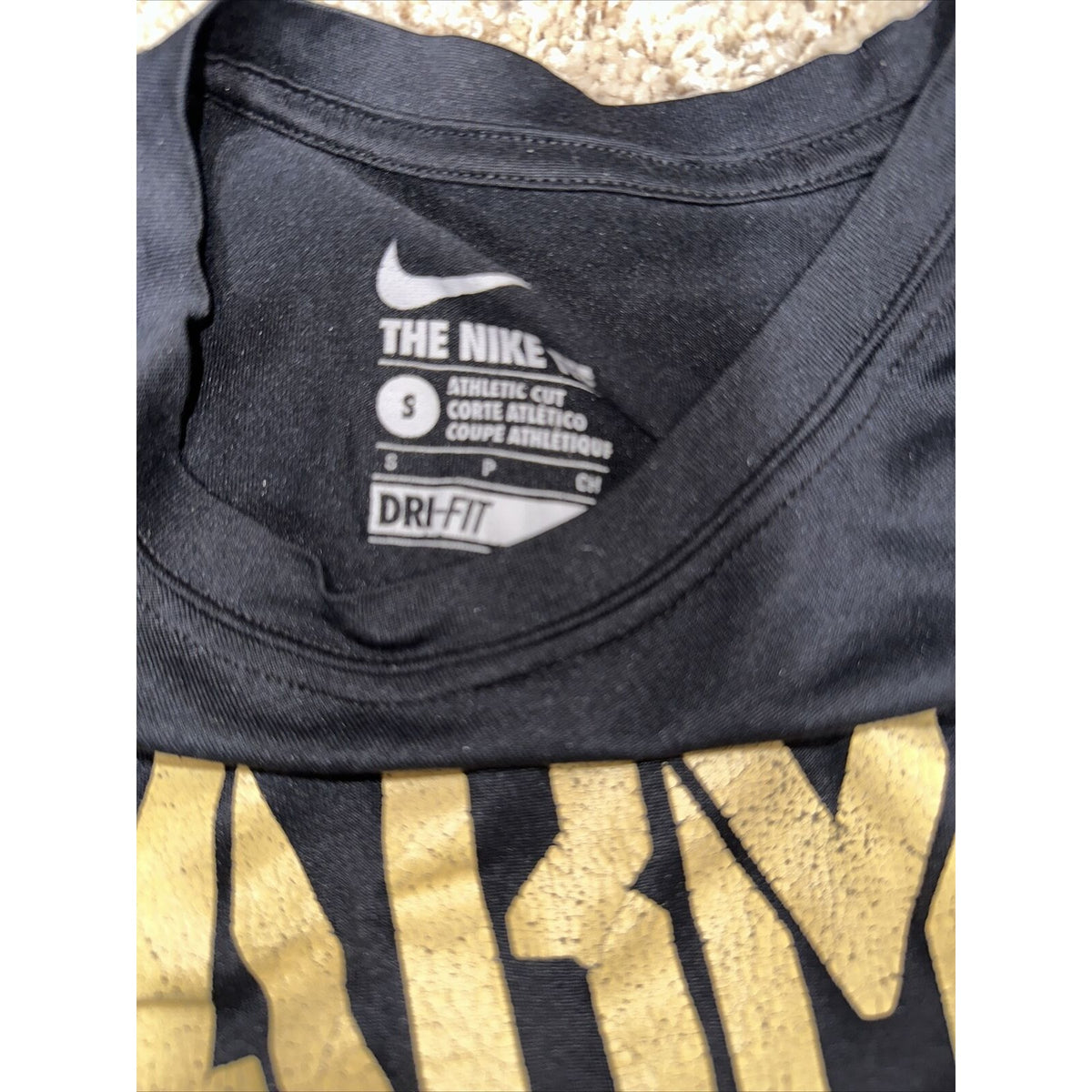 Men’s Black Army West Point Basketball Athletic Cut Small Team Tshirt Nike